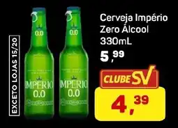 Supermercados São Vicente Cerveja Império Zero Álcool oferta