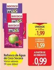 Atacadão Sococo - refresco de água de coco oferta