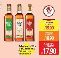 Atacadão Sabores - bebida alcoólica mista black fire oferta