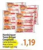 Atacadão Texas - hambúrguer burger congelado oferta