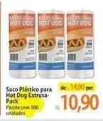 Atacadão Pacote - saco plástico para hot dog oferta