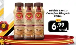 Supermercado Pastorinho Bebida Lact. 3 Corações Pingado oferta