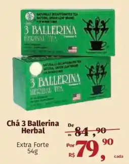 Supermercados Mateus Chá 3 Ballerina Herbal oferta