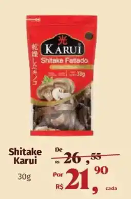 Supermercados Mateus Shitake karui oferta