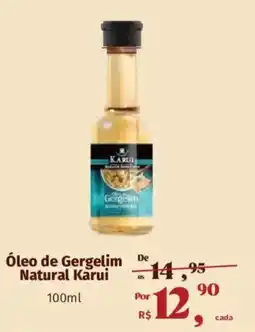 Supermercados Mateus Óleo de Gergelim Natural Karui oferta