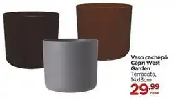 Carrefour Garden - vaso cachepo capri west oferta