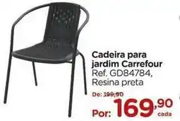 Carrefour Carrefour - cadeira para jardim oferta