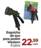 Carrefour Western - esguicho de aço para jardim oferta