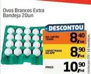 Tenda Atacado Extra - ovos brancos extra bandeja 20un oferta