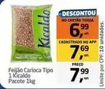 Tenda Atacado Kicaldo - feijão carioca tipo 1 oferta