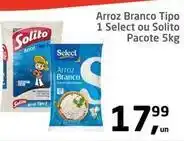 Solito - arroz branco tipo 1 select ou pacote 5kg