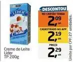Tenda Atacado Lider - creme de leite oferta