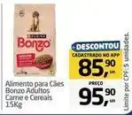 Tenda Atacado Bonzo - alimento para cães adultos carne e cereais oferta