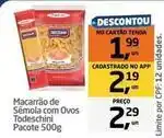 Tenda Atacado Todeschini - macarrão de sêmola com ovos oferta