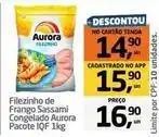 Tenda Atacado Aurora - filezinho de frango sassami congelado oferta
