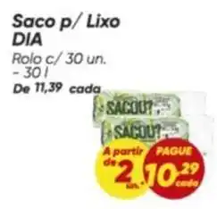 Dia Dia - saco p/lixo oferta