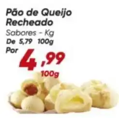 Dia Sabores - pão de queijo recheado oferta