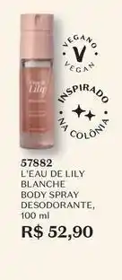 O Boticário O boticario - l'eau de lily blanche body spray desodorante oferta