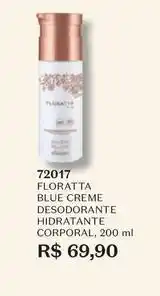 O Boticário Floratta - blue creme desodorante hidratante corporal oferta