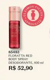 O Boticário Floratta - red body spray desodorante oferta