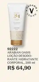 O Boticário Oasis - loção desodo- rante hidratante corporal oferta