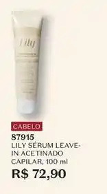 O Boticário Lily - serum leave-in acetinado capilar oferta
