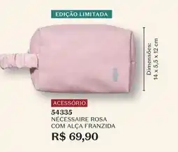 O Boticário O boticario - nécessaire rosa com alça franzida oferta