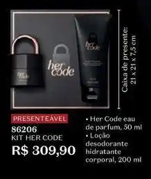 O Boticário De - kit code oferta