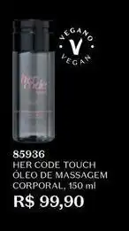 O Boticário De - touch oleo de massagem corporal oferta