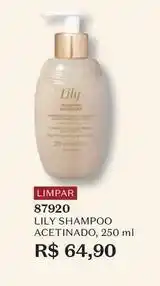 O Boticário Lily - shampoo acetinado oferta