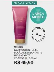 O Boticário Glamour - loção desodorante hidratante corporal oferta