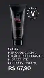 O Boticário O boticario - her code climax loção desodorante hidratante corporal oferta