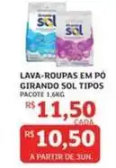 Assaí Atacadista Sol - lava-roupas em po girando oferta
