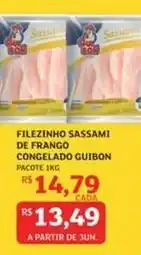 Assaí Atacadista Guibon - filezinho sassami de frango congelado oferta