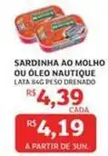 Assaí Atacadista Molho - sardinha ao molho ou oleo nautique oferta