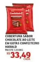 Assaí Atacadista Harald - cobertura sabor chocolate ao leite em gotas confeiteiro oferta