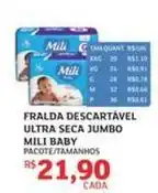 Assaí Atacadista Mili - fralda descartável ultra seca jumbo baby oferta