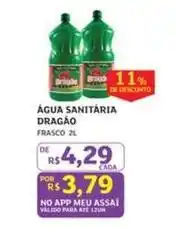 Assaí Atacadista Dragão - água sanitária oferta