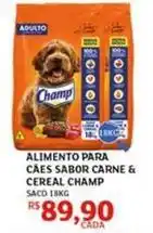 Assaí Atacadista Champ - alimento para caes sabor carne & cereal oferta