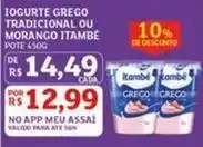Assaí Atacadista Itambé - iogurte grego tradicional ou morango oferta