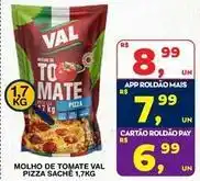 Roldão Val - molho de tomate pizza sachê oferta