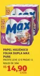 Max - papel higiênico folha dupla pure