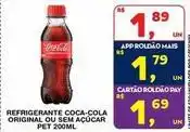 Roldão Coca-cola - refrigerante original ou sem acucar oferta