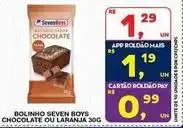 Roldão Chocolate - bolinho seven boys chocolate ou laranja oferta