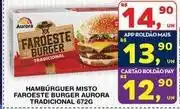 Roldão Aurora - hambúrguer misto faroeste burger oferta