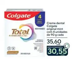 Drogaria Coop Creme dental colgate original mint oferta