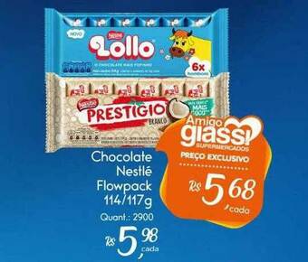 Giassi Supermercados Chocolate Nestlé Flowpack oferta