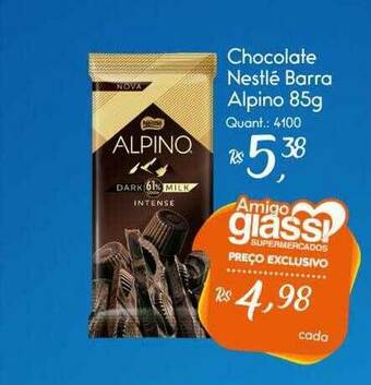 Giassi Supermercados Chocolate Nestlé Barra Alpino oferta