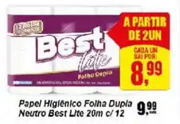 Negreiros Papel Higiênico Folha Dupla Neutro Best Lte oferta