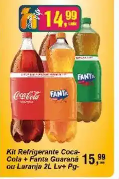 Negreiros Kit Refrigerante Coca-Cola + Fanta Guaraná ou Laranja oferta